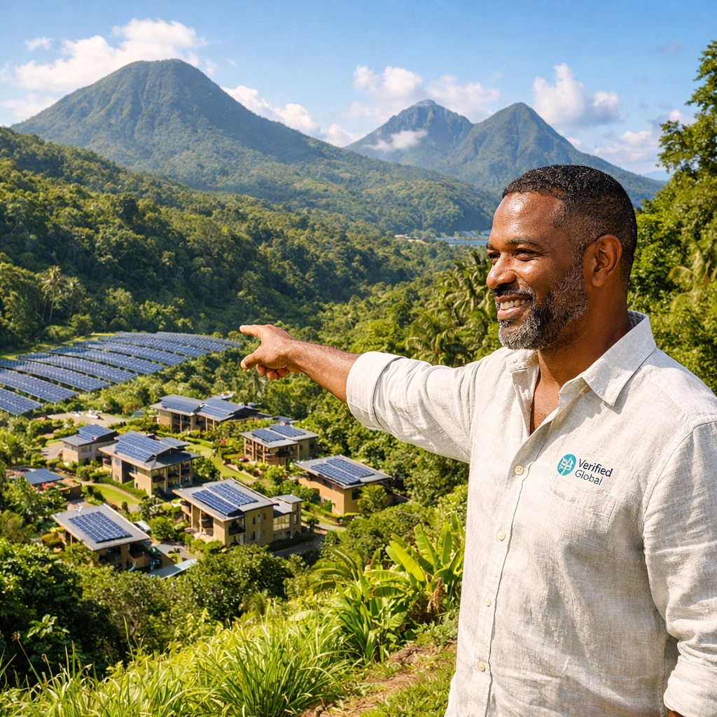 Verified Global consultant surveying a regional development project